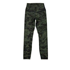 Lululemon Wunder Under 25” Green Camo Luxtreme Size 4